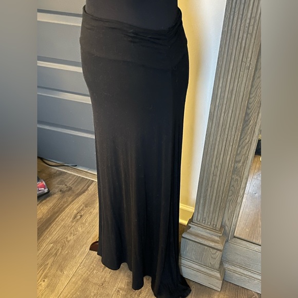 Copper Key Comfy Loungey Black cotton Maxi skirt. Size Medium - Picture 2 of 5